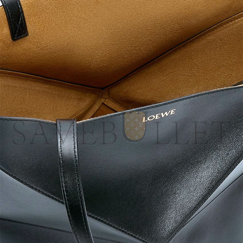 L0ew* medium puzzle fold tote in shiny calfskin a657g50x01-1100 (31.5*25.5*14.5cm)